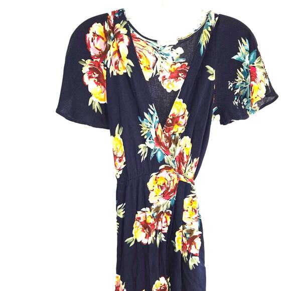Spring Haze Small  Blue Women's Short Sleeves Hi Low Sun Dress Miss Size 4 6 S - Picture 1 of 7